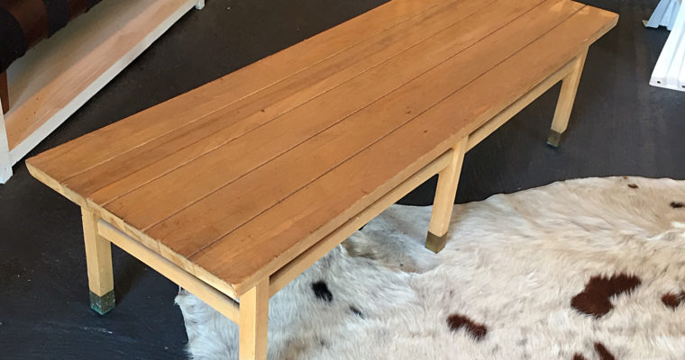 Turn an Old Coffee Table Into Stylish Bench Seating